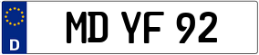 Trailer License Plate